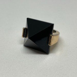 Black Pyramid Cocktail Ring